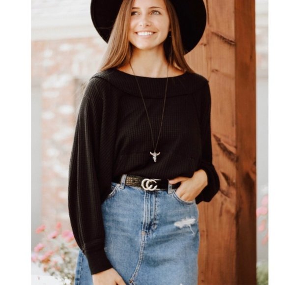 Free People Tops - Free People Westend thermal top NWT